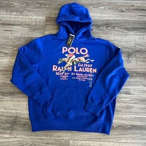 Polo Ralph Lauren Equestrian Horse Riding Academy Hoodie Sweater L